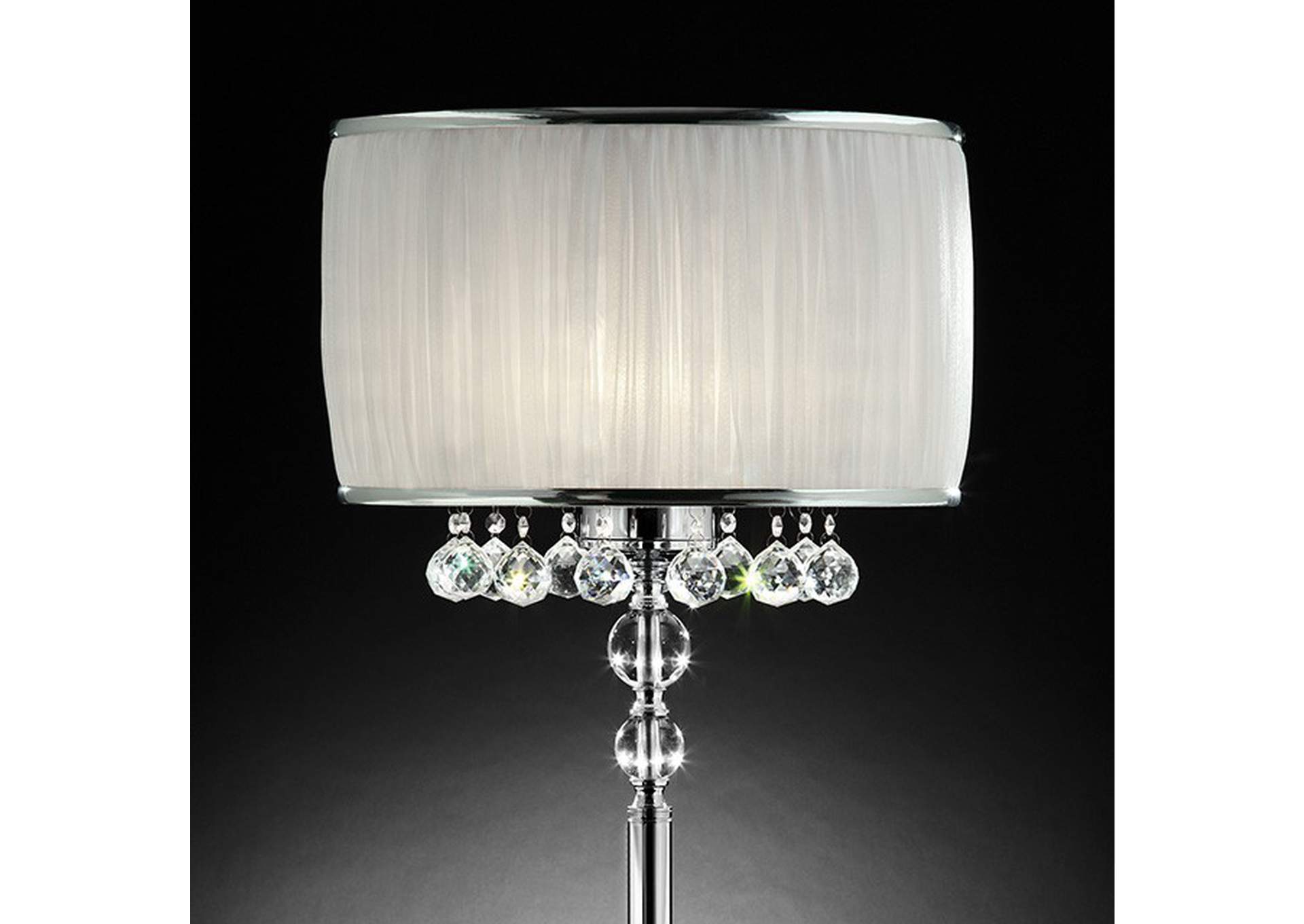 Chloe White Table Lamp,Furniture of America