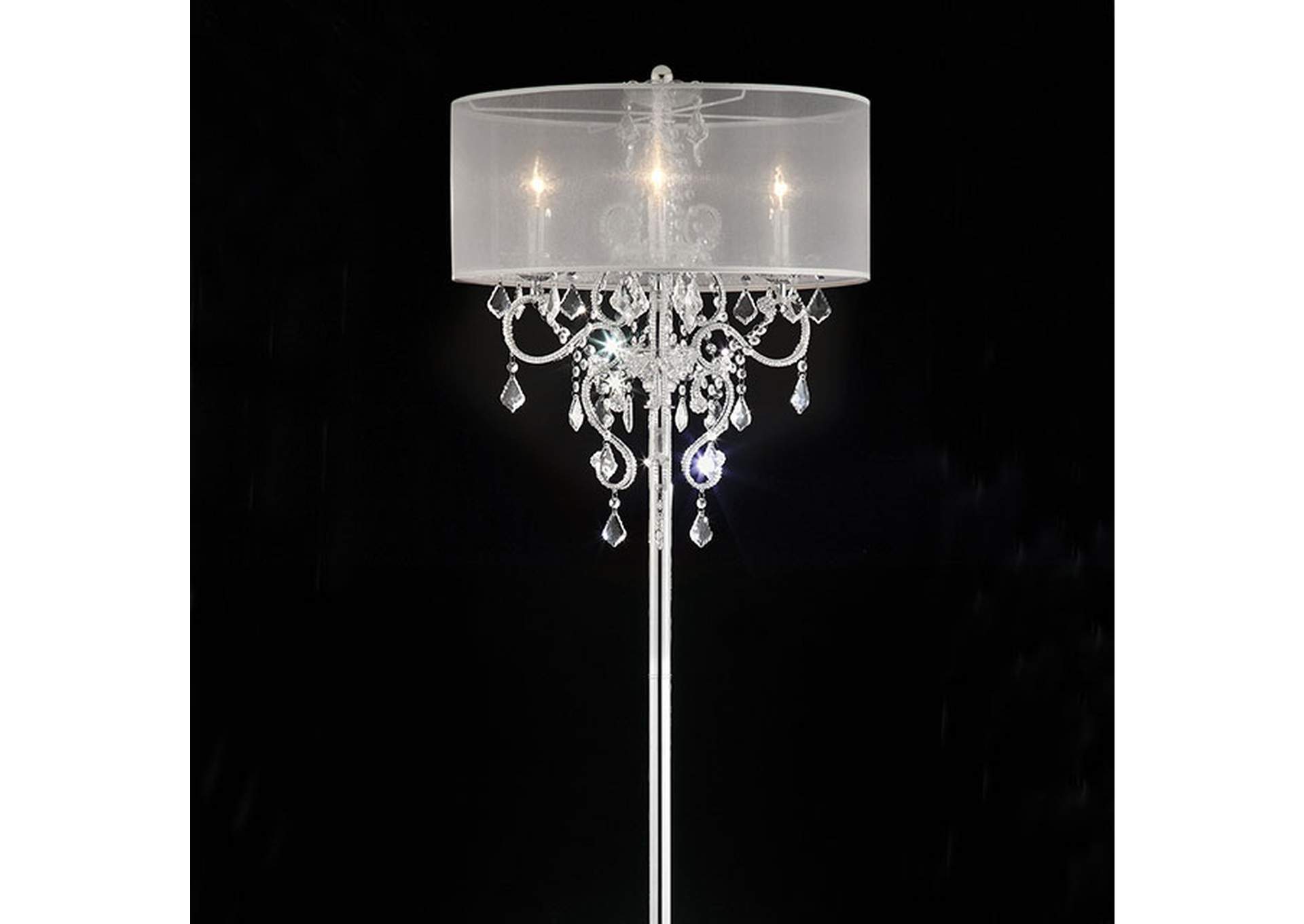 Rigel Silver Floor Lamp,Furniture of America