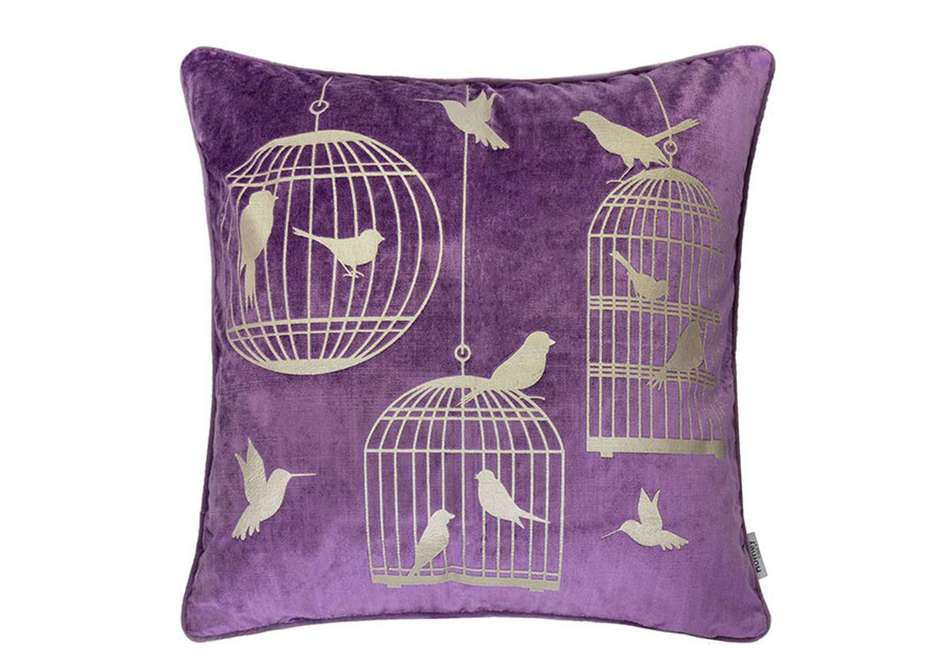 Rina Purple Accent Pillow,Furniture of America