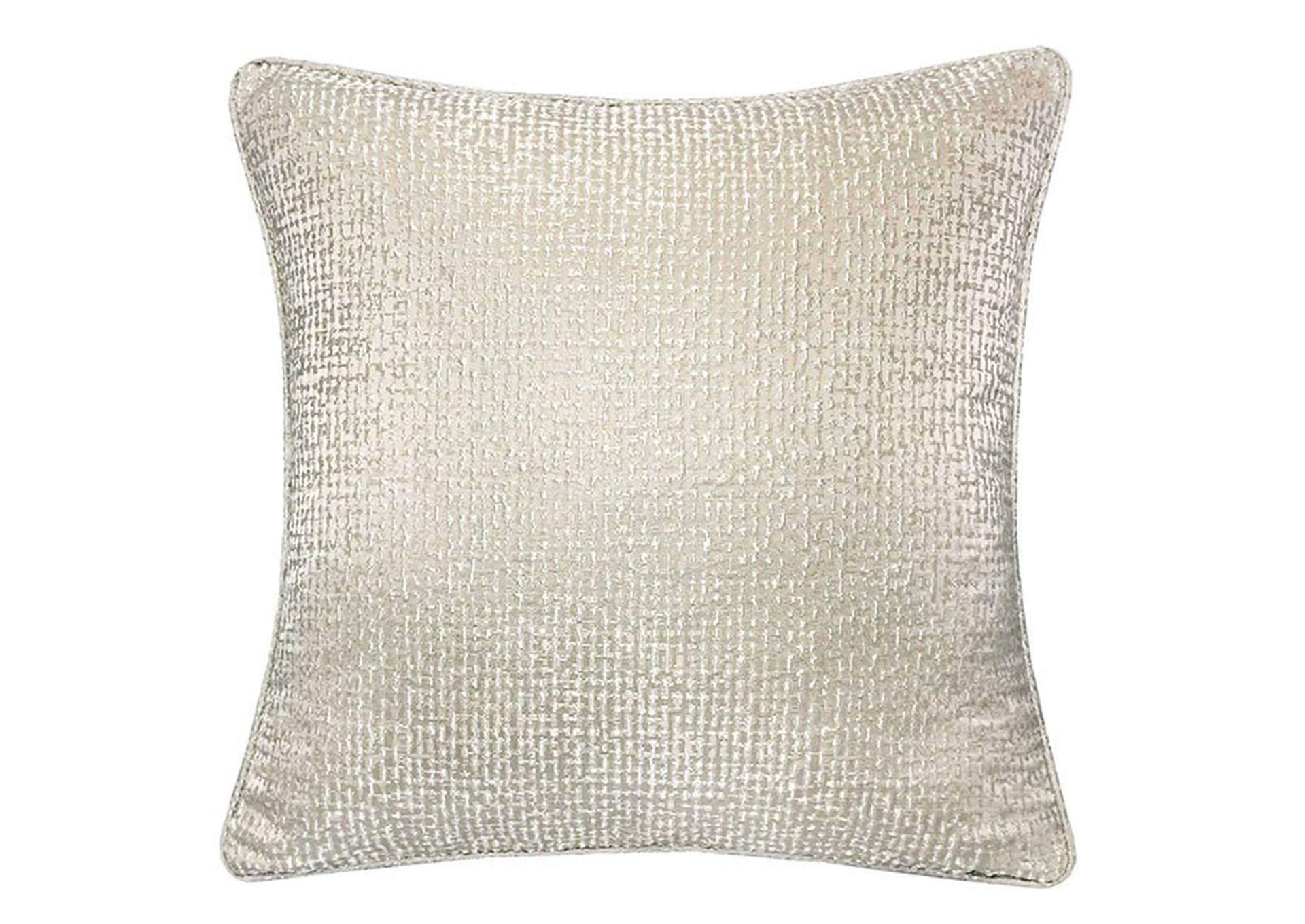 Leyla Silver Accent Pillow,Furniture of America