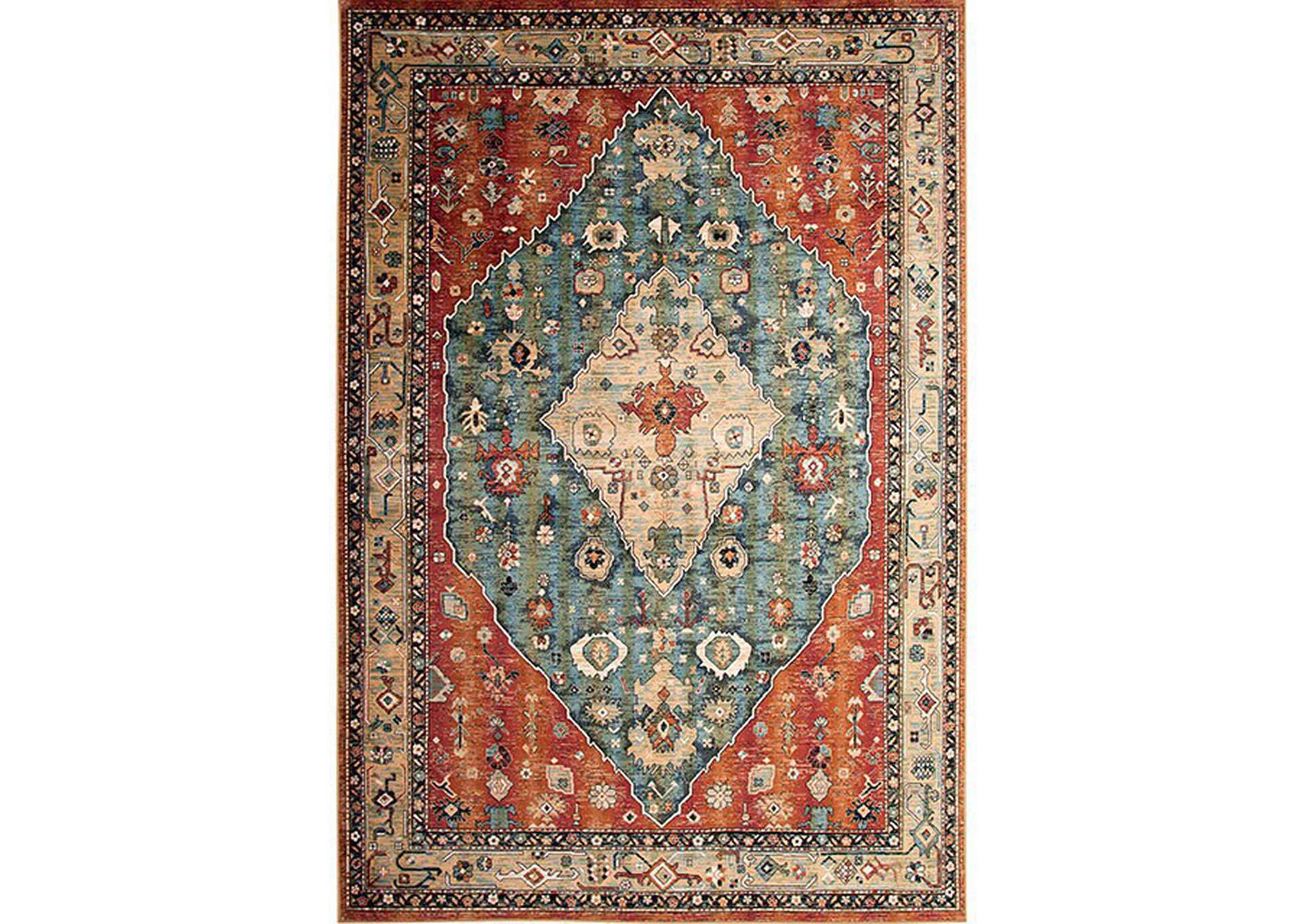 Mortsel Red Area Rug,Furniture of America