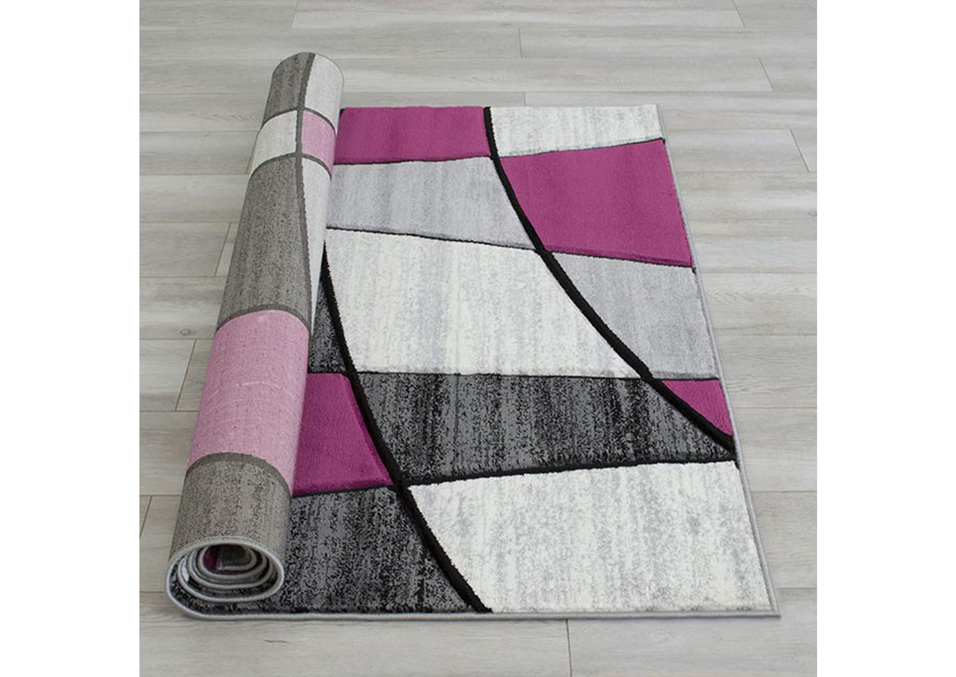 Niksar Gray/Purple Area Rug,Furniture of America