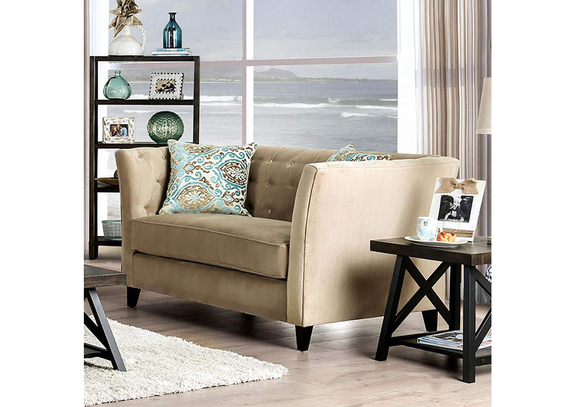 Monaghan Love Seat,Furniture of America