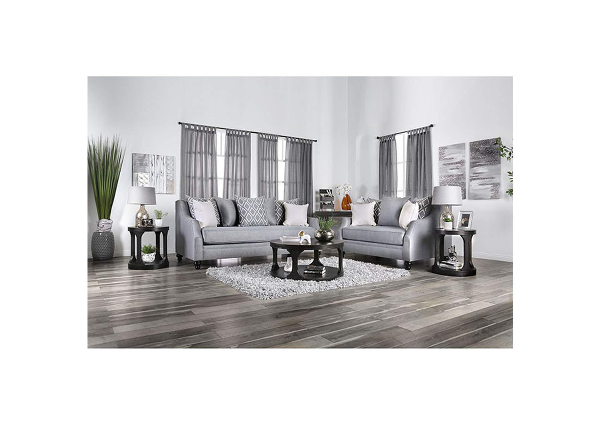 Nefyn Gray Sofa,Furniture of America