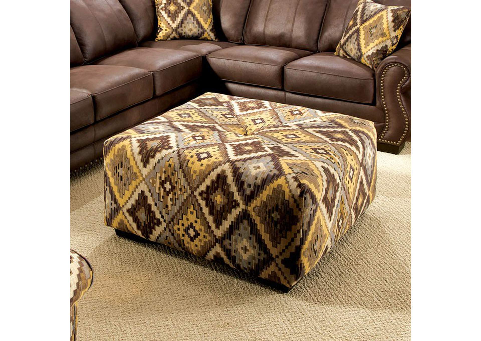 Van Dyke Ottoman,Furniture of America