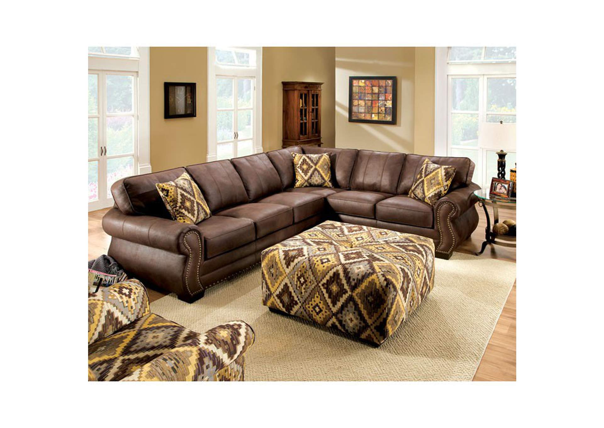 Van Dyke Ottoman,Furniture of America