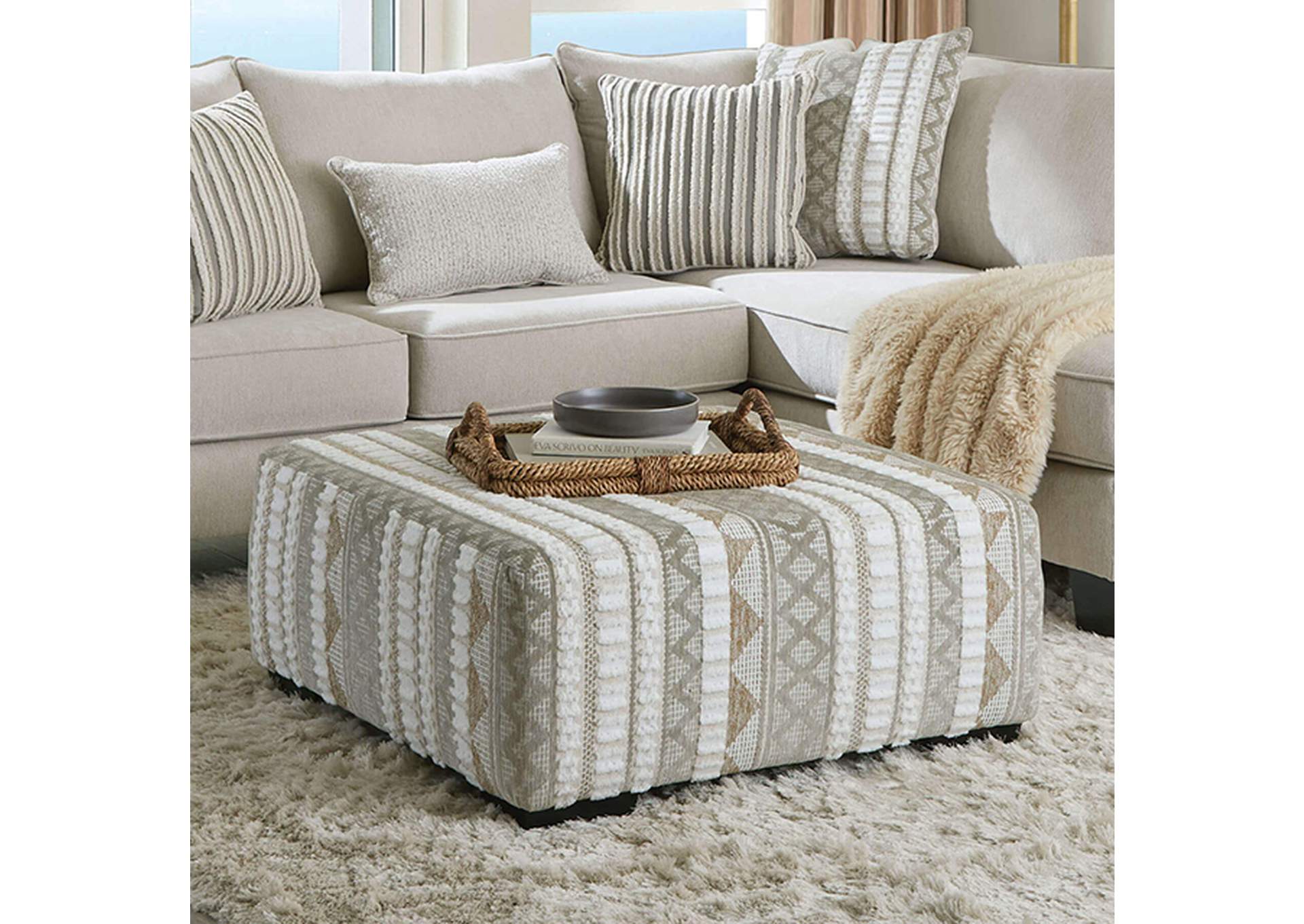 Clapham Ottoman,Furniture of America