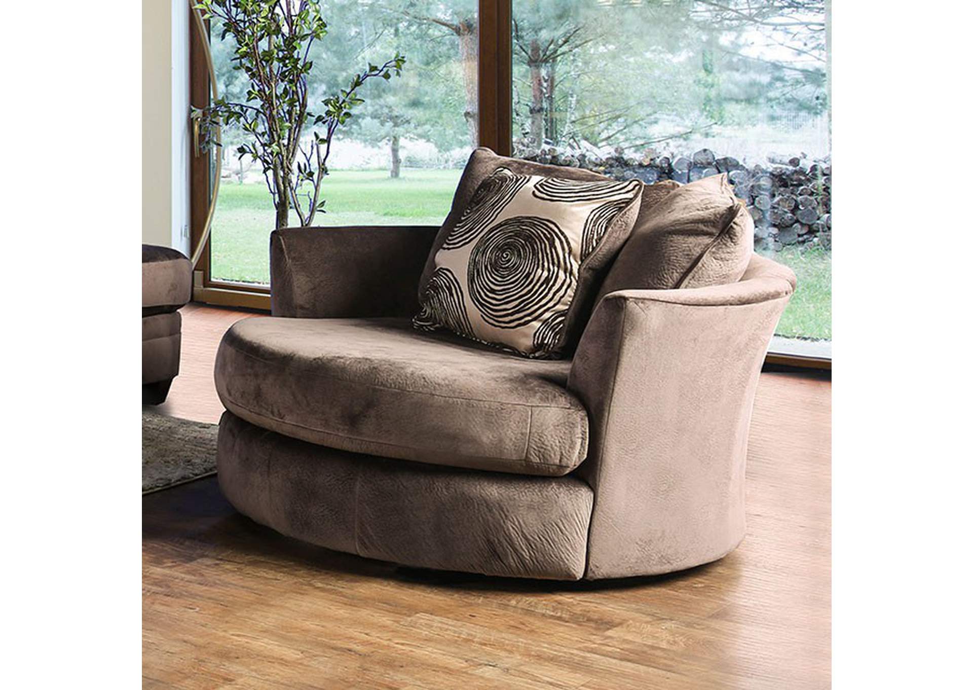 Bonaventura Swivel Chair,Furniture of America