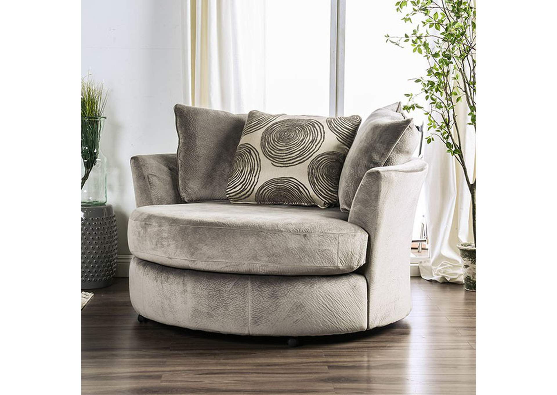 Bonaventura Swivel Chair,Furniture of America