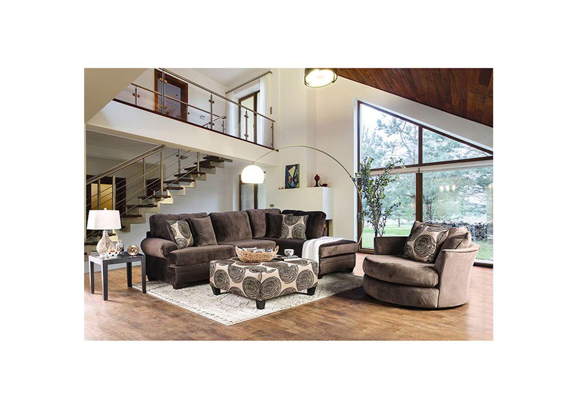 Bonaventura Swivel Chair,Furniture of America