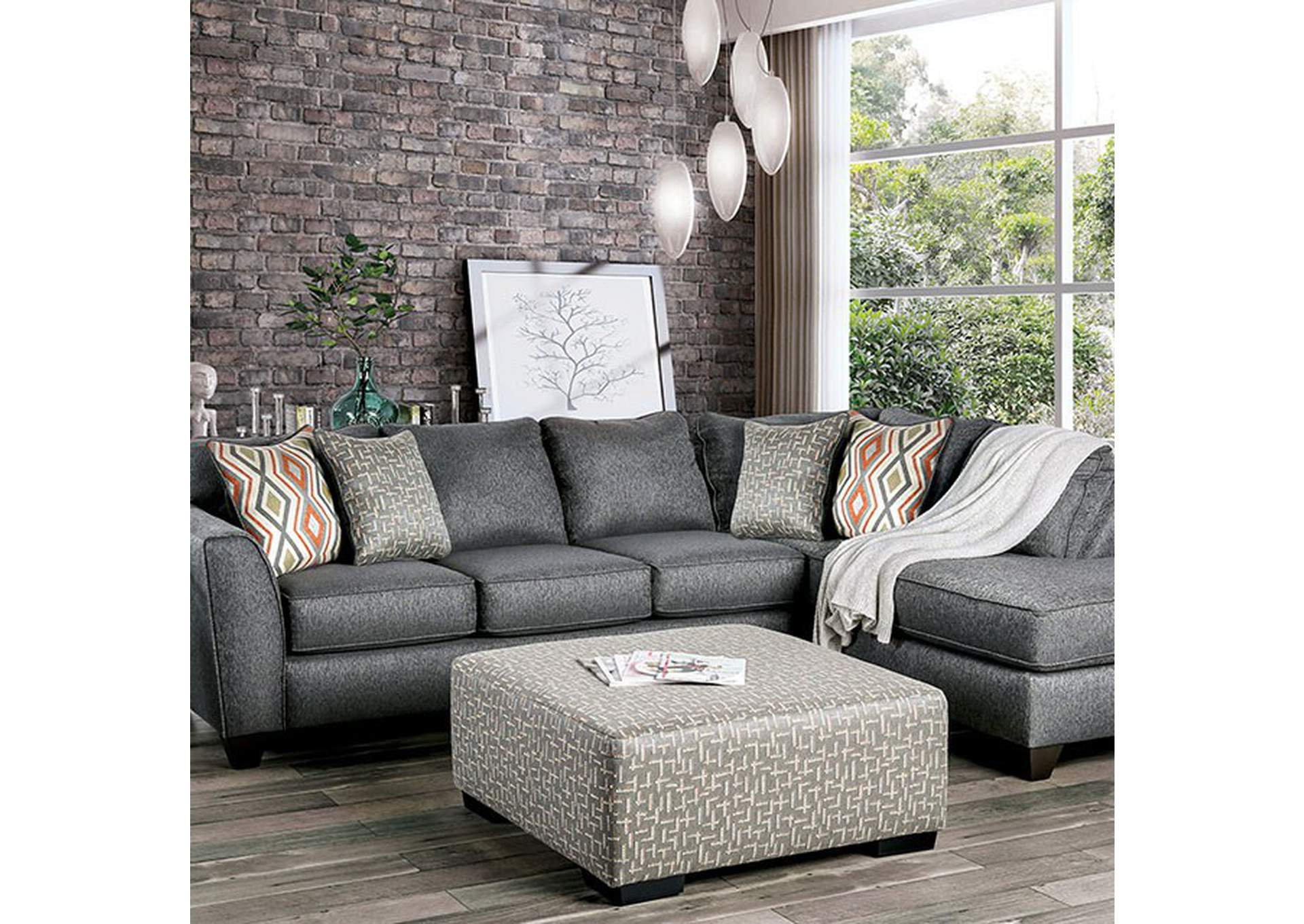 Earl Gray Sectional,Furniture of America