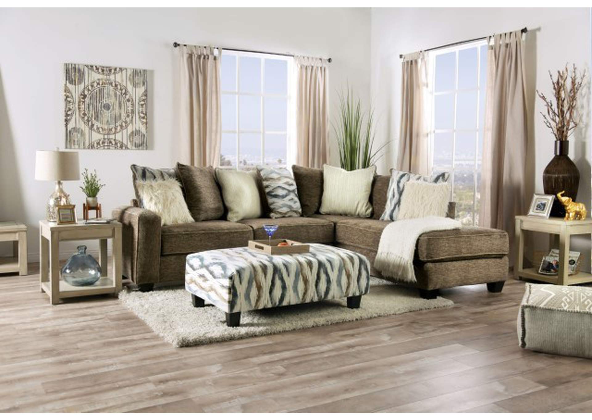 Kempston Ottoman,Furniture of America