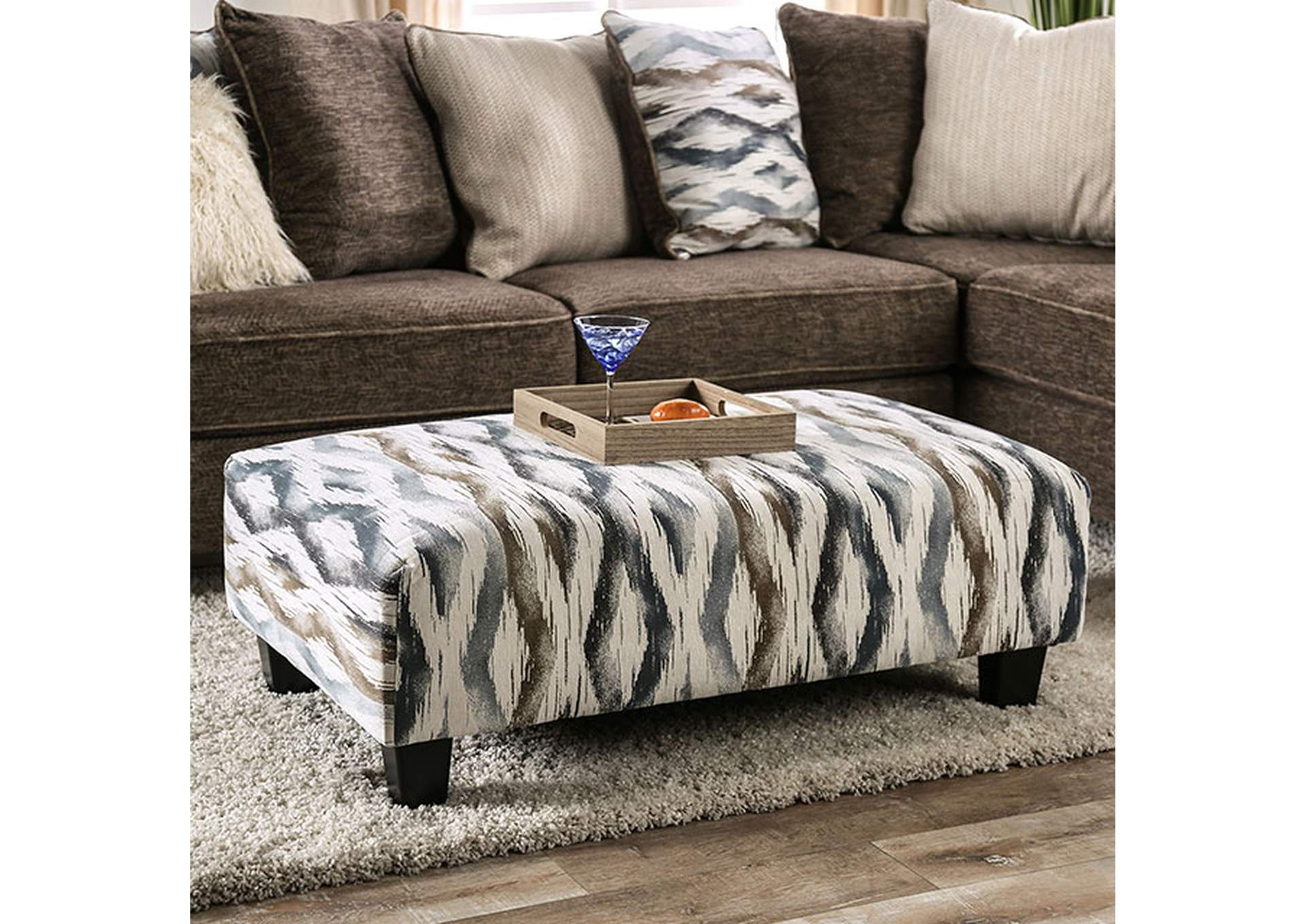 Kempston Ottoman,Furniture of America