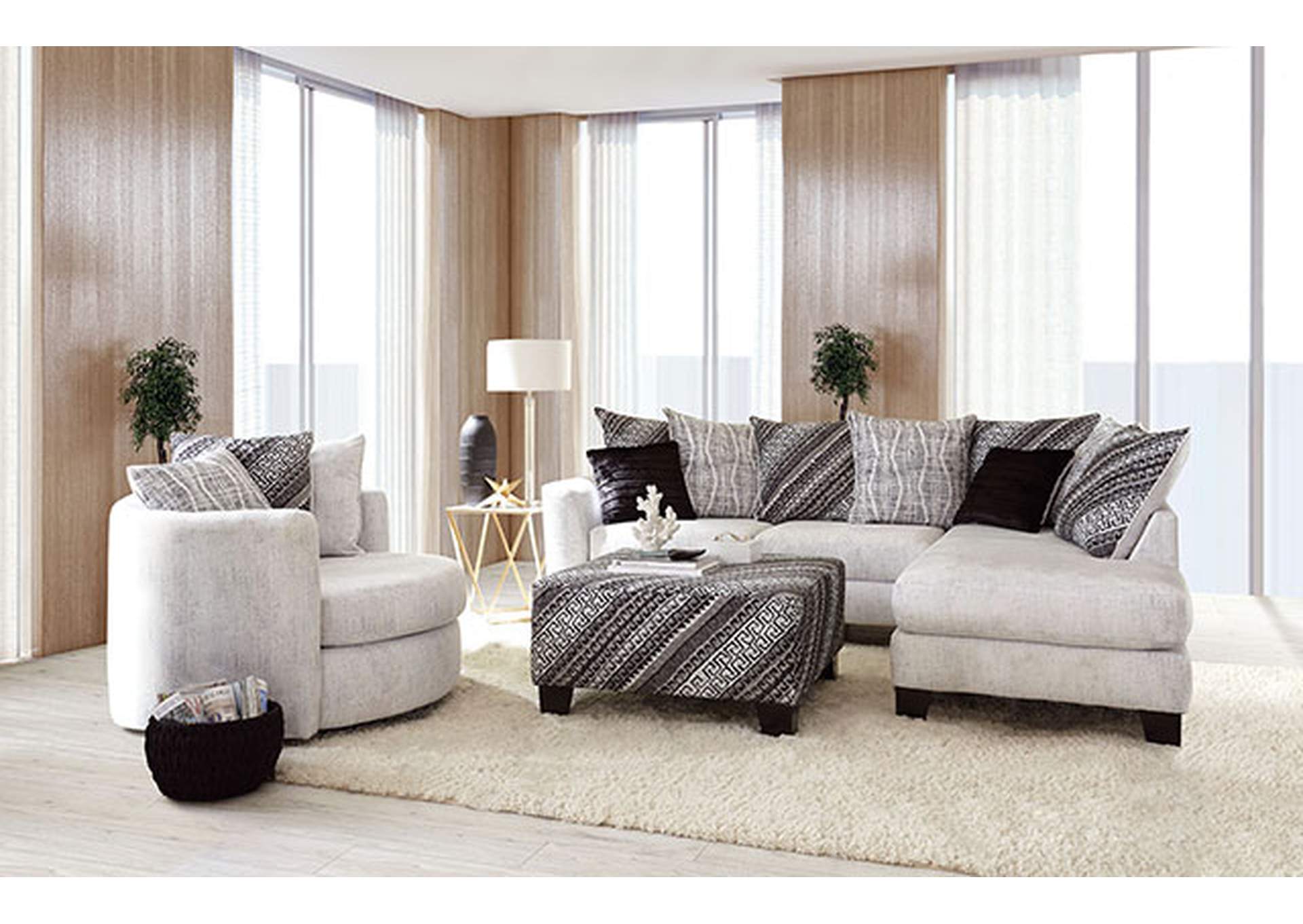 Eimear Ottoman,Furniture of America