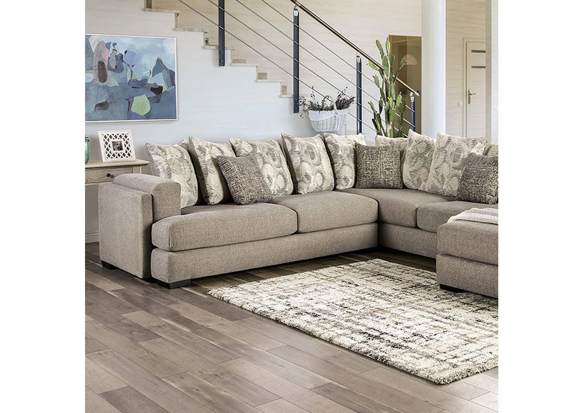Angelia Sectional,Furniture of America