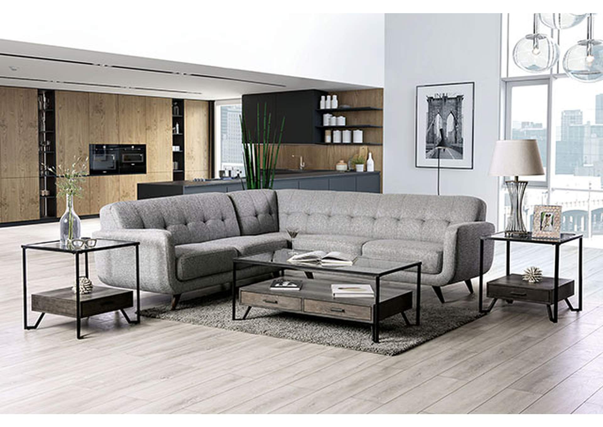 Dresden Sectional,Furniture of America
