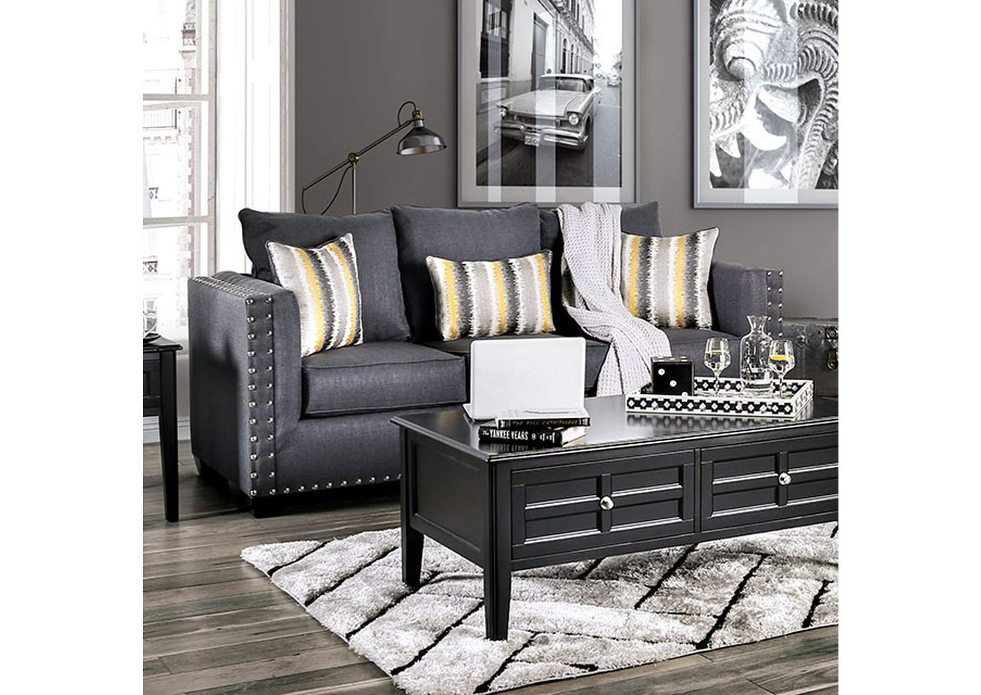 Inkom Slate Sofa,Furniture of America