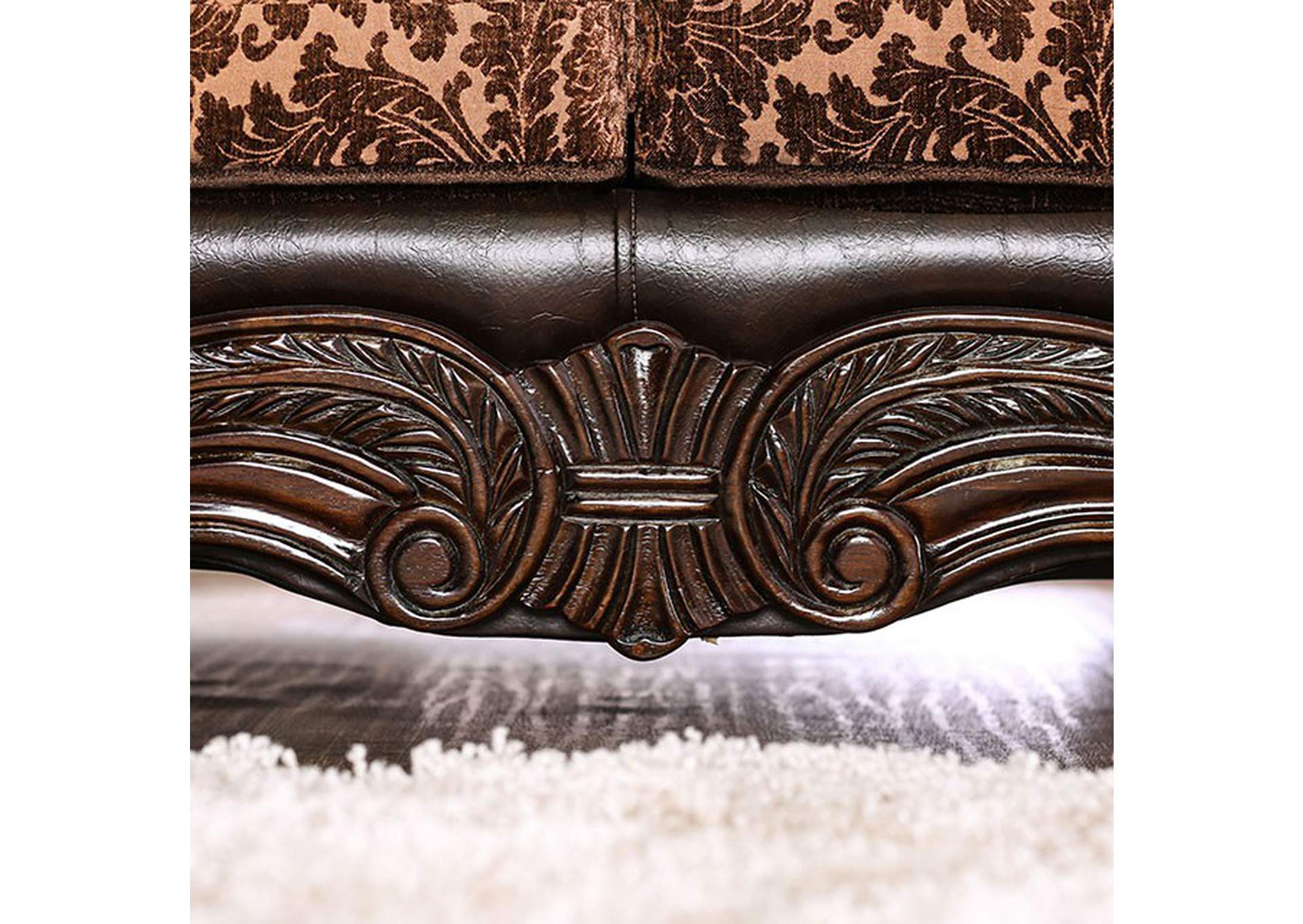 Elpis Brown Sofa,Furniture of America