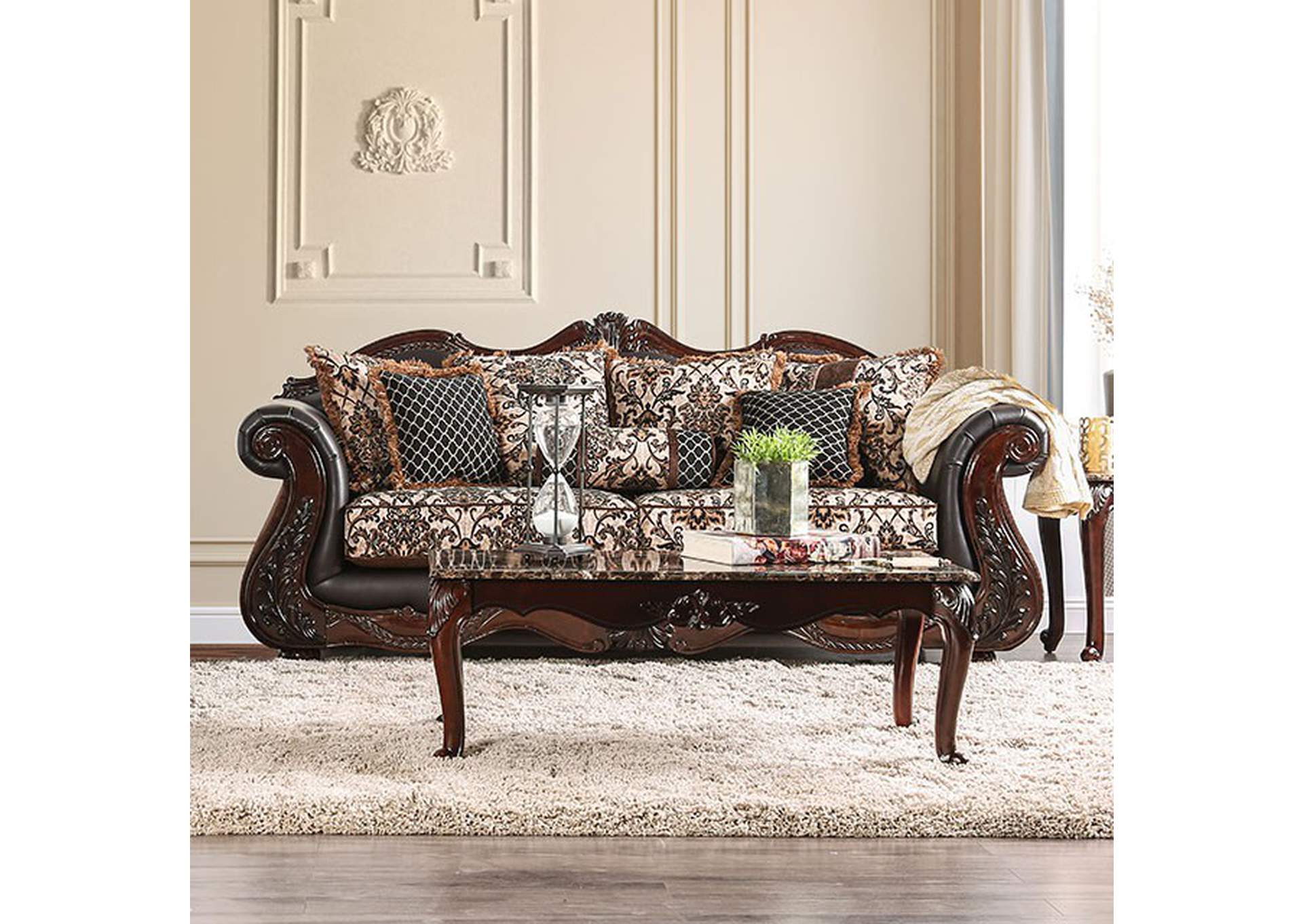 Jamael Brown Sofa,Furniture of America
