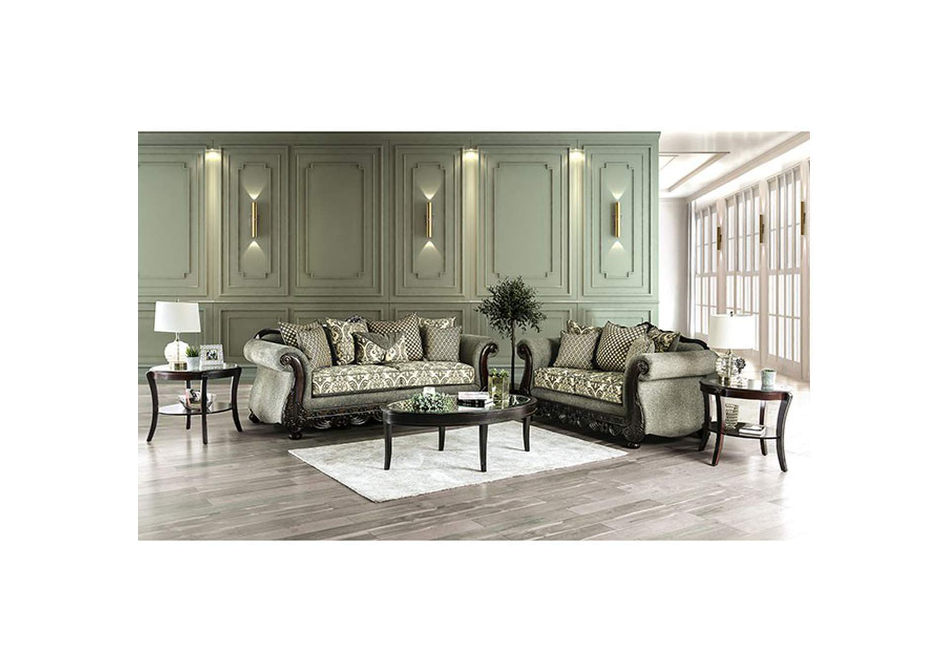 Justina Gray Sofa,Furniture of America