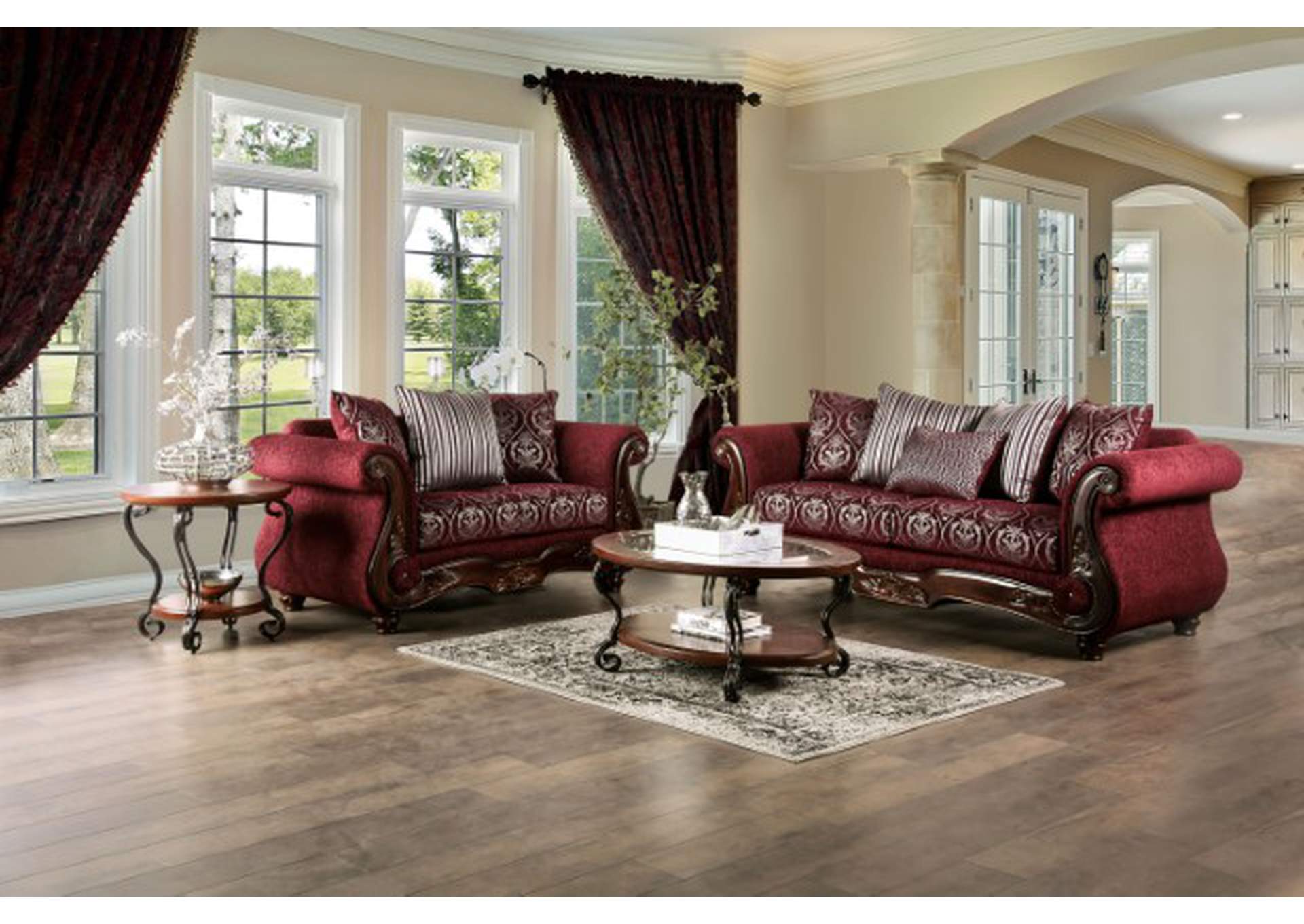 Sassari Loveseat,Furniture of America