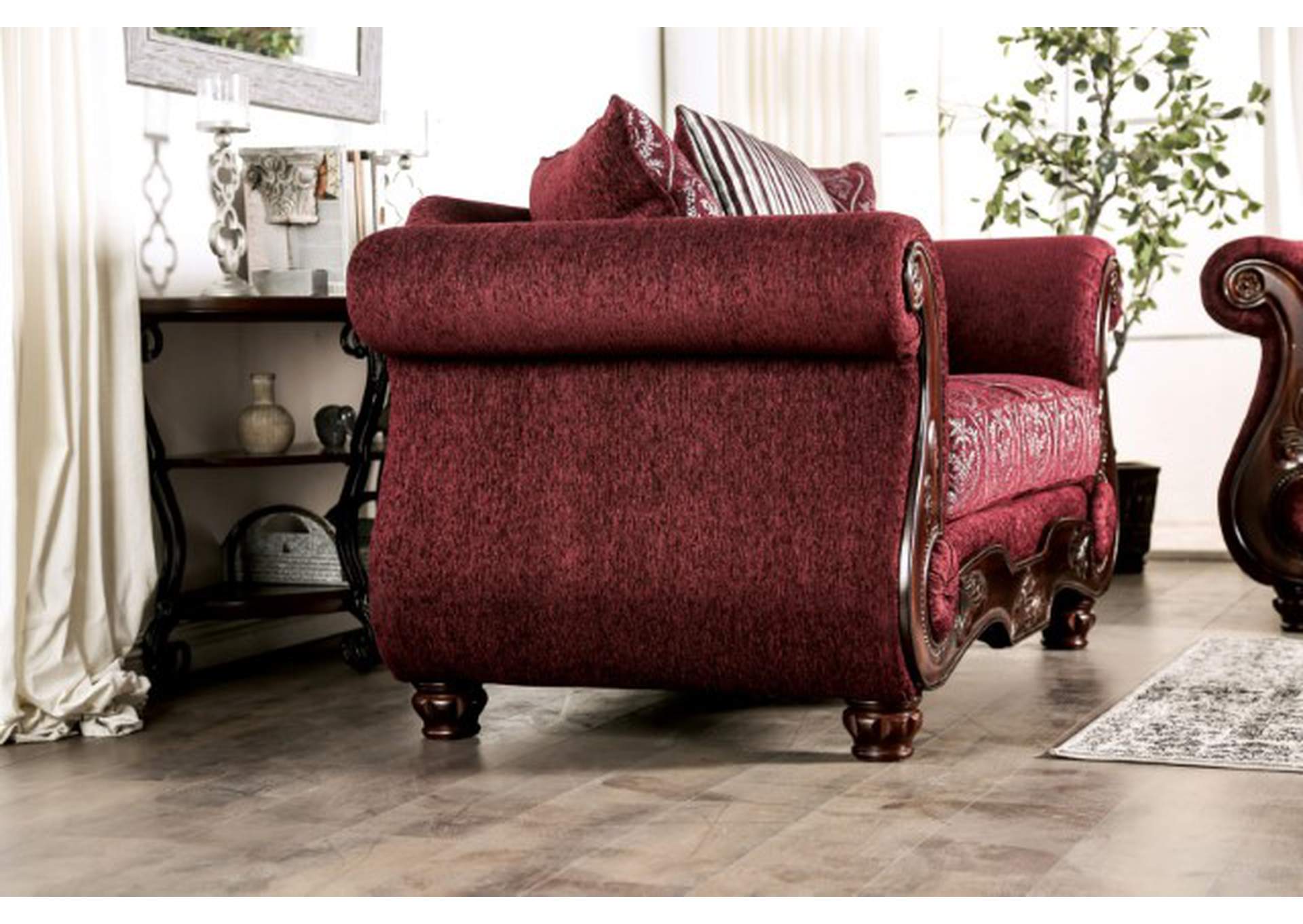 Sassari Loveseat,Furniture of America