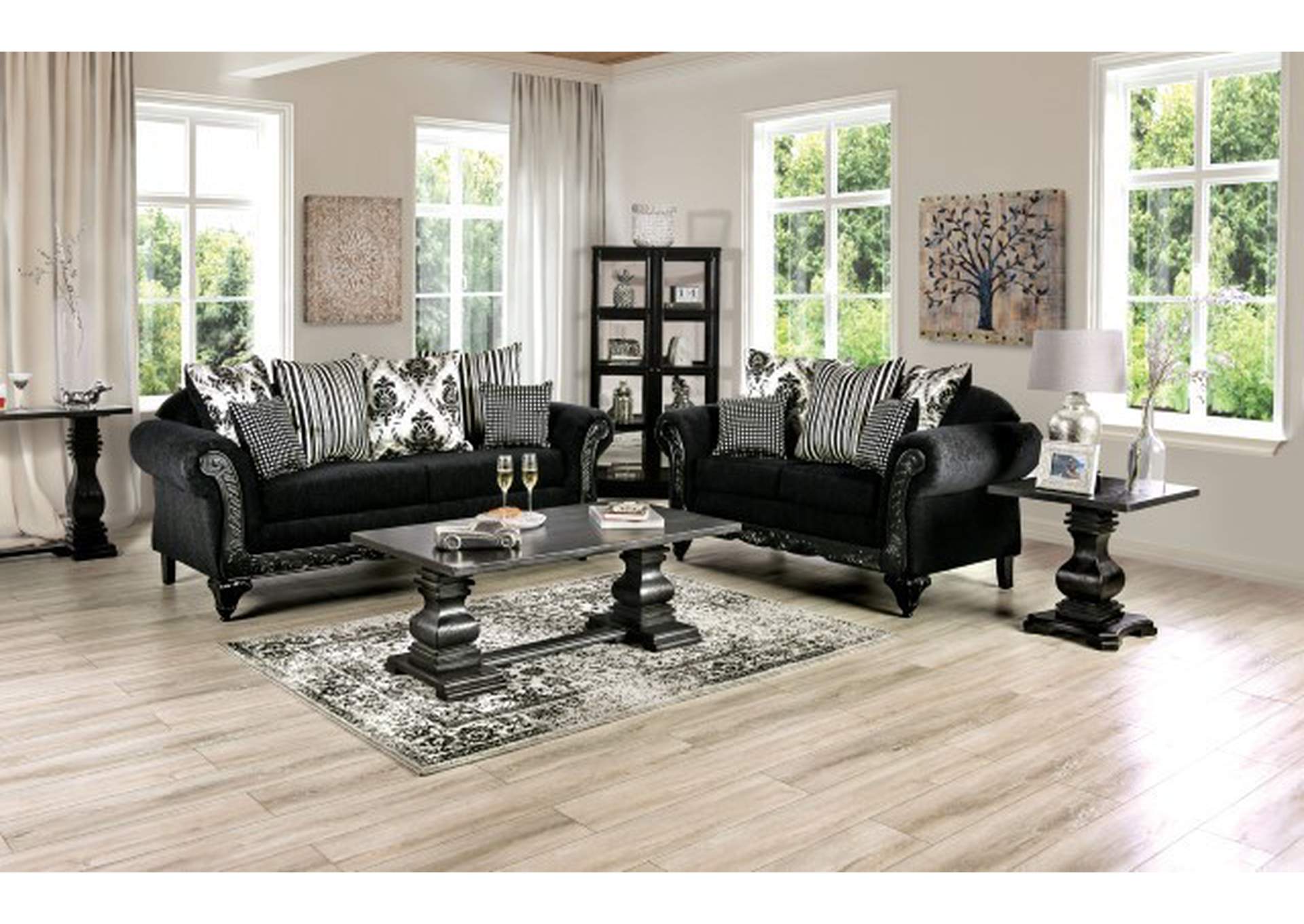 Luciano Loveseat,Furniture of America