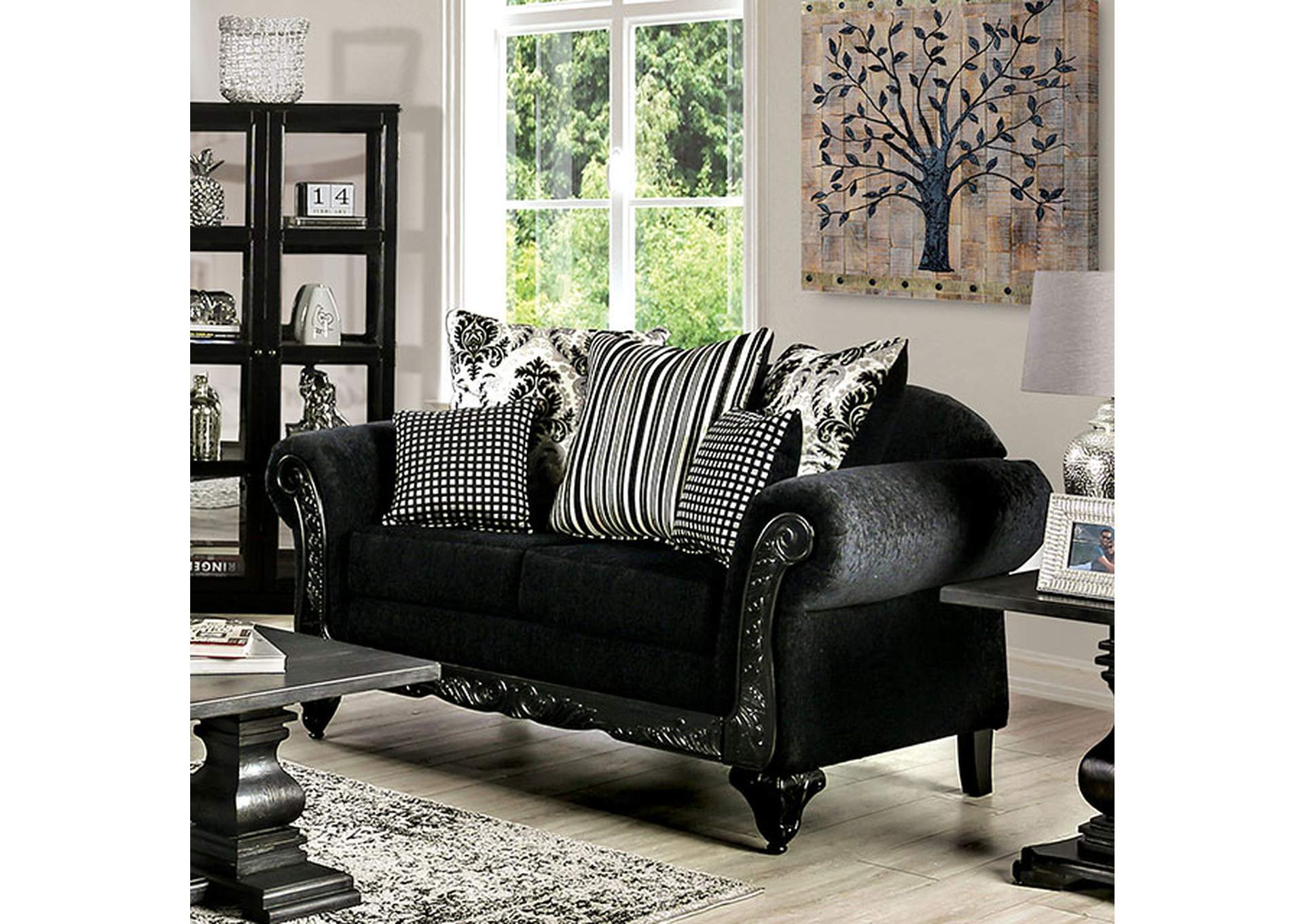Luciano Loveseat,Furniture of America
