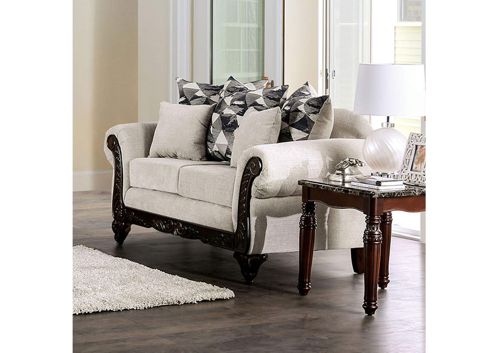 Cassani Loveseat,Furniture of America