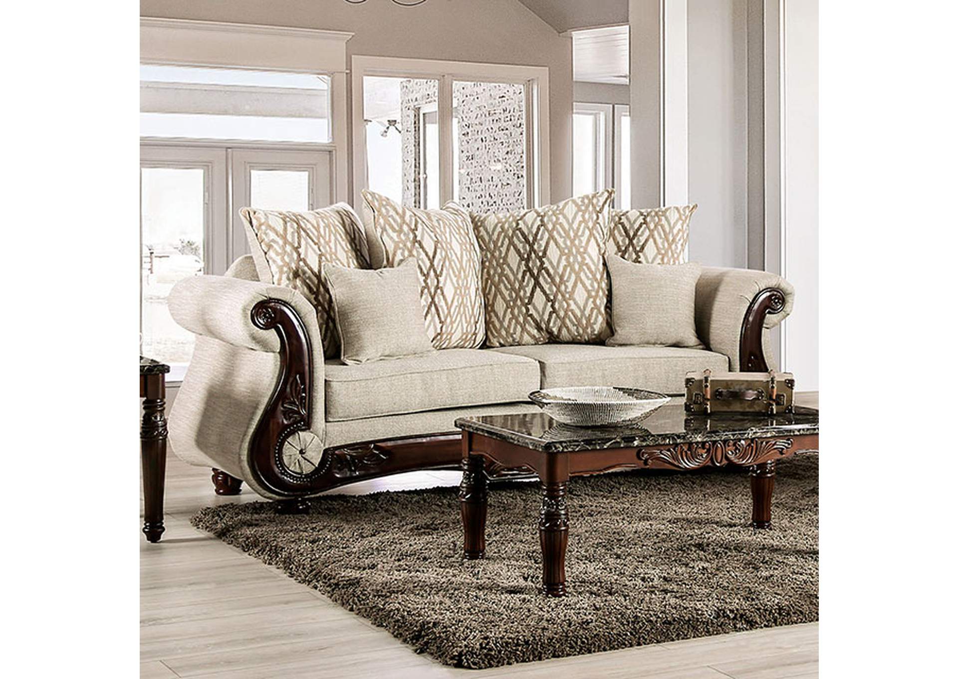 Giardino Sofa,Furniture of America