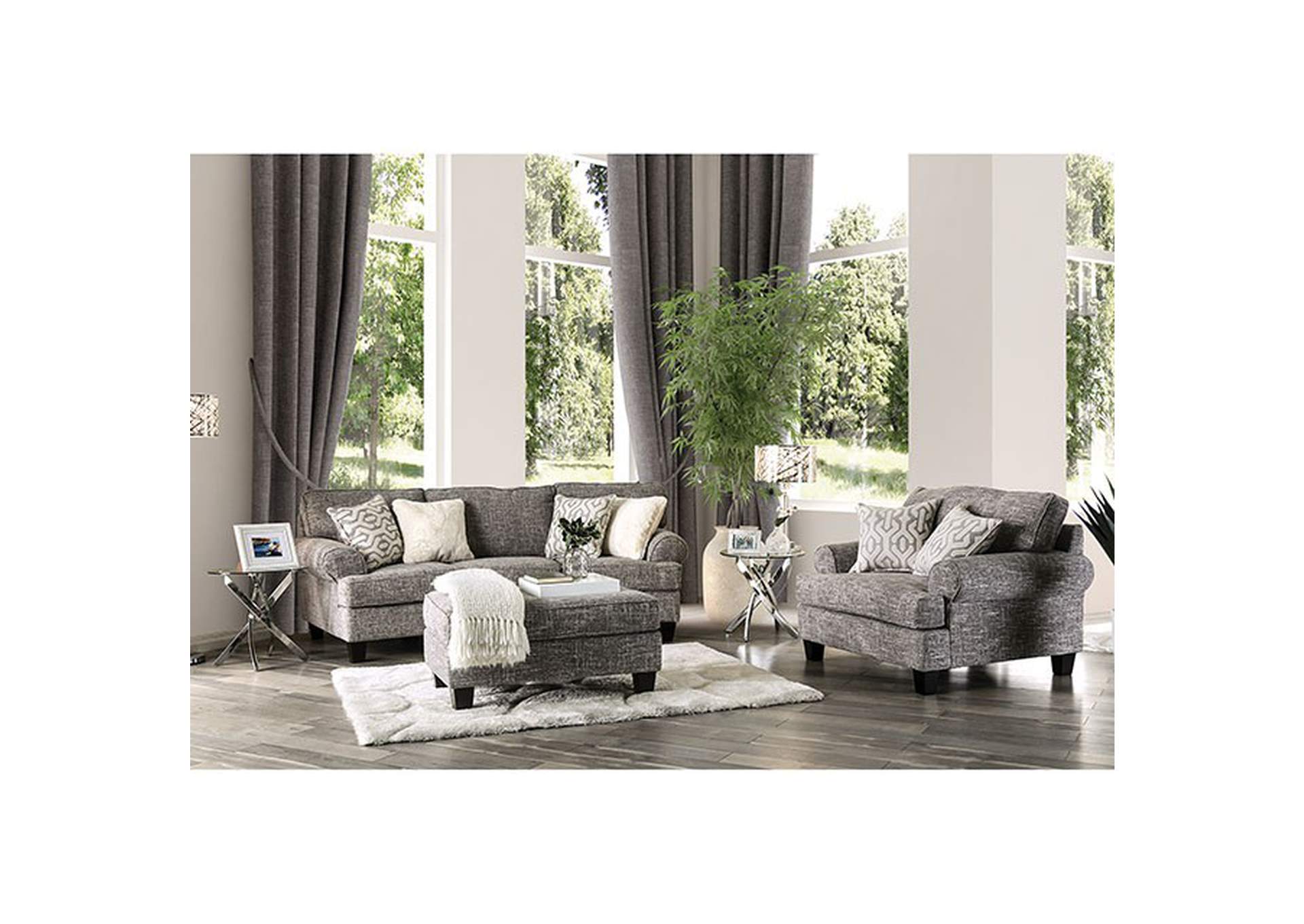 Pierpont Gray Sofa,Furniture of America
