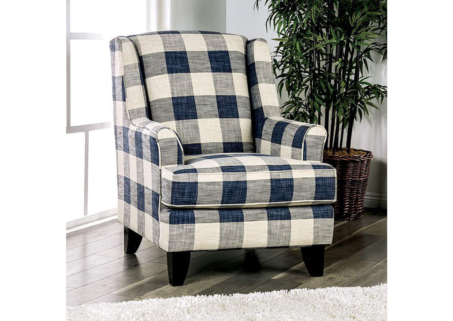 Nash Checkered Chair,Furniture of America