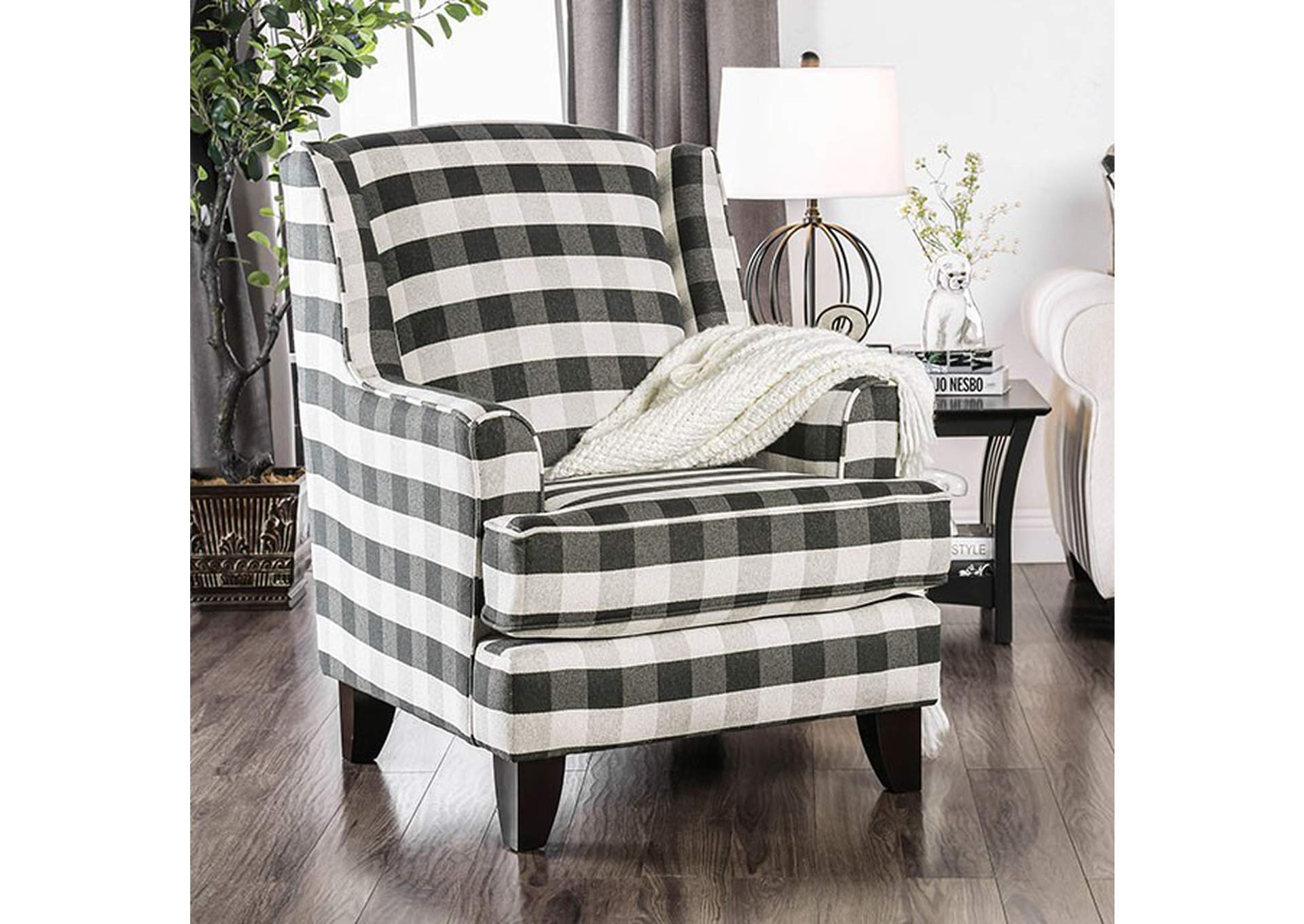Patricia Stripe Chair,Furniture of America