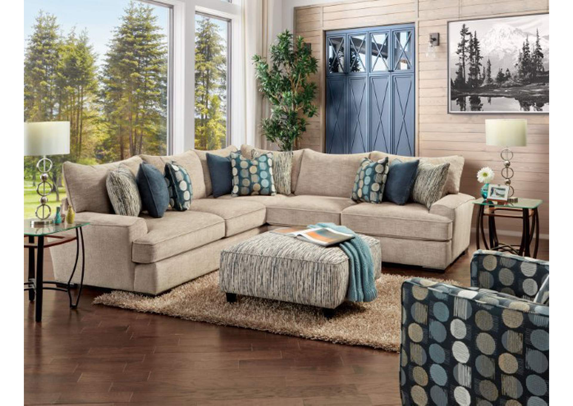Eastleigh Sectional,Furniture of America
