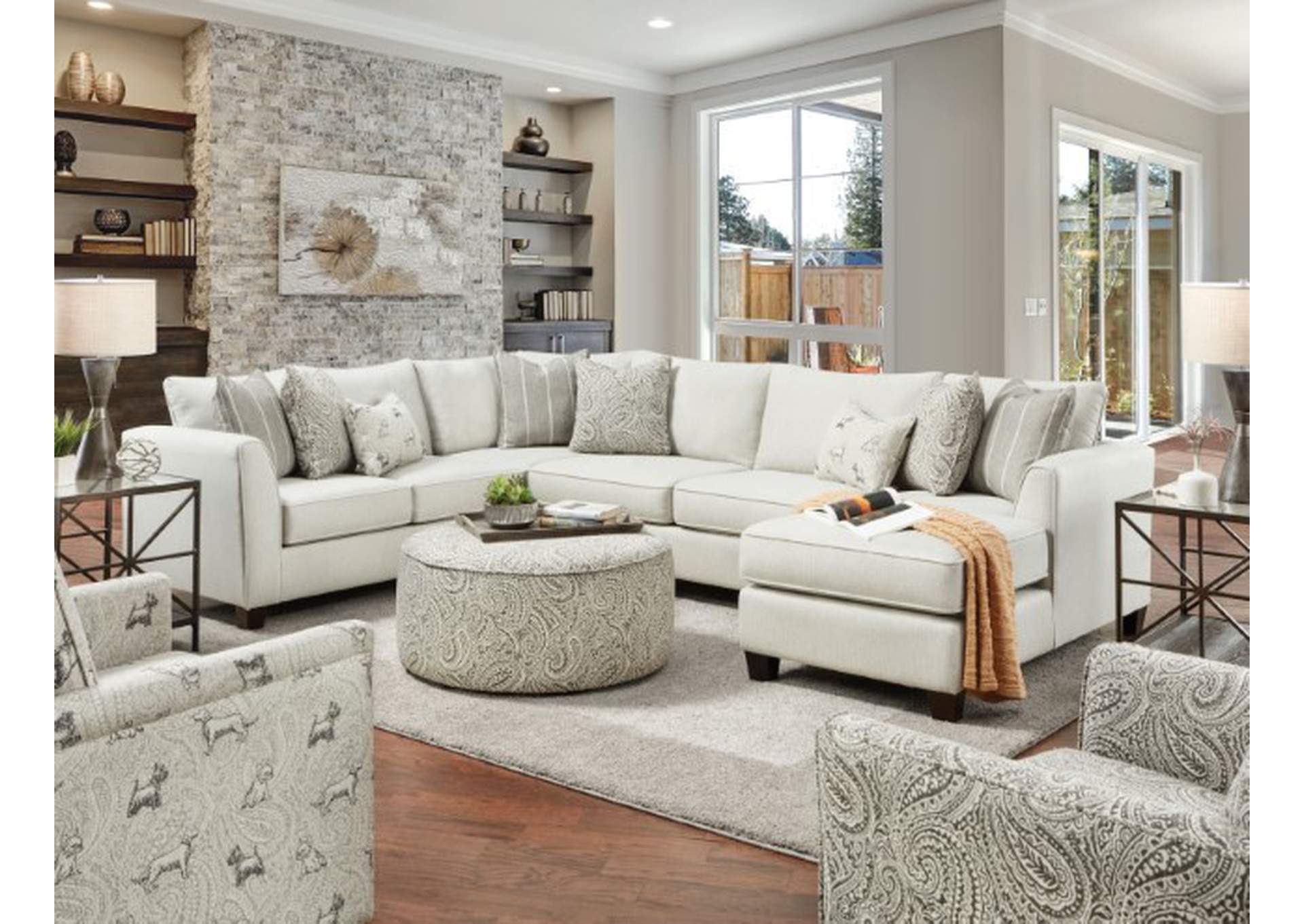 Pocklington Ottoman,Furniture of America