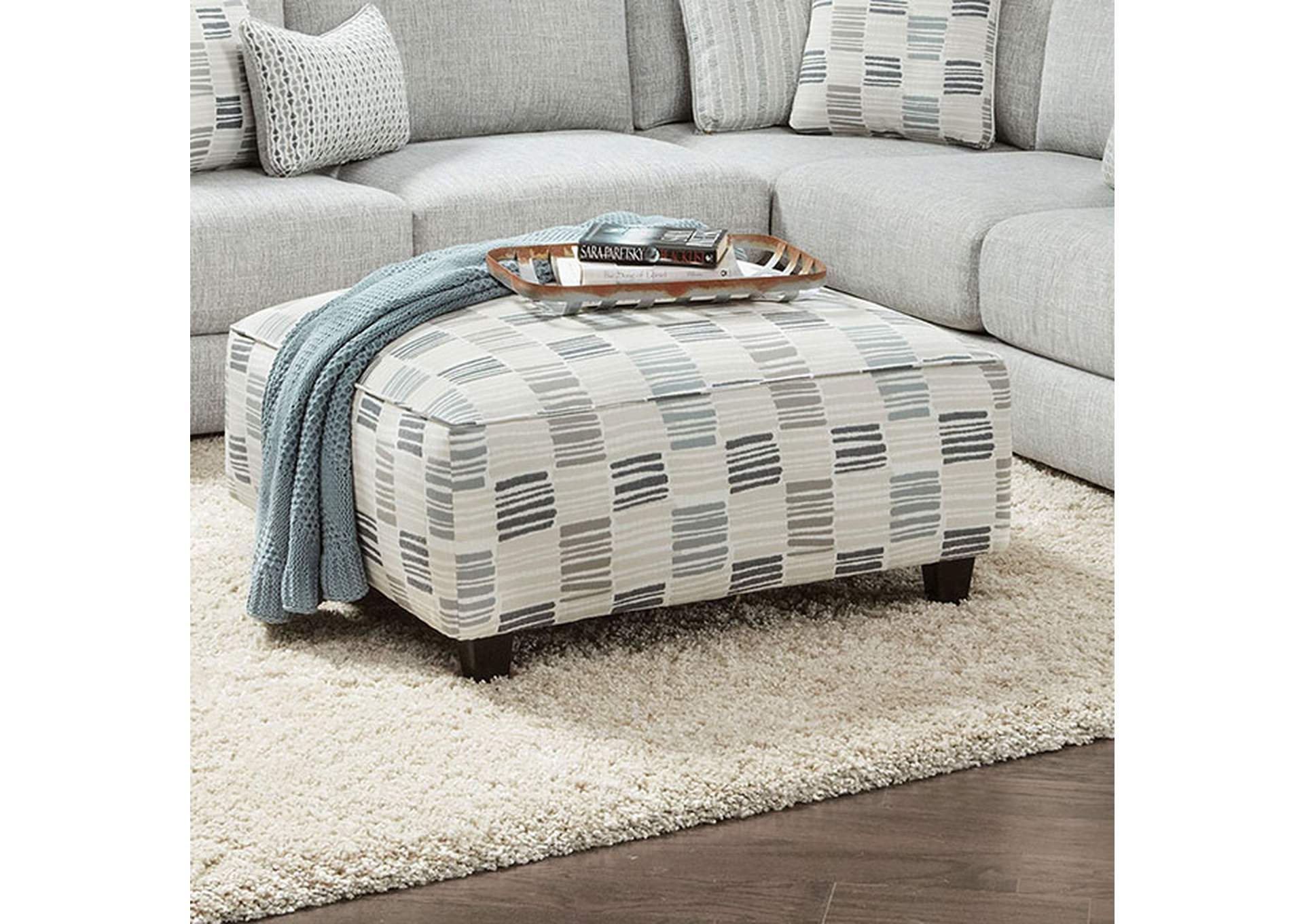 Pelham Ottoman,Furniture of America