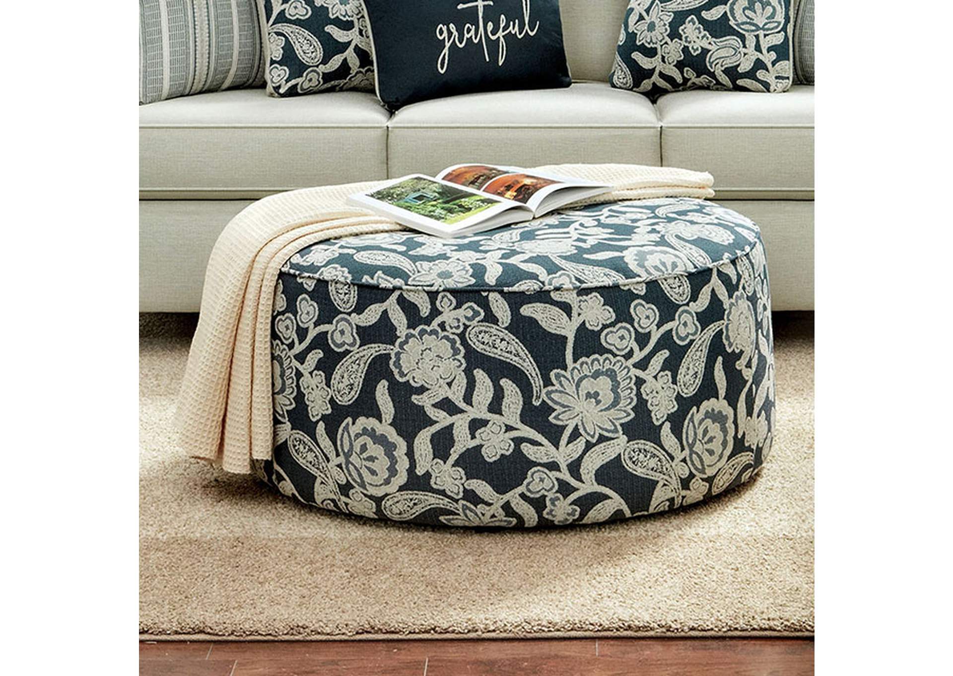 Porthcawl Ottoman,Furniture of America