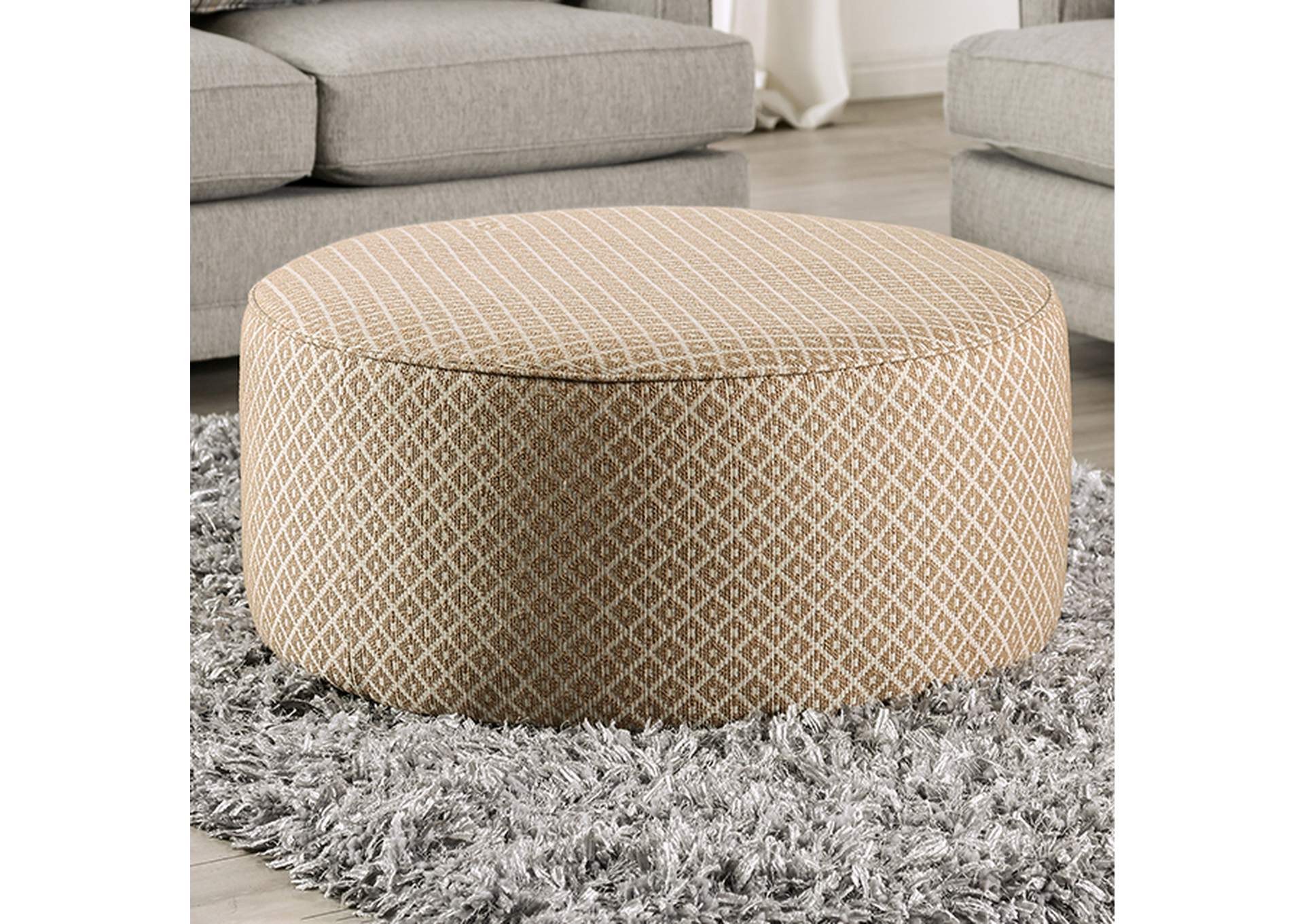 Stephney Ottoman,Furniture of America