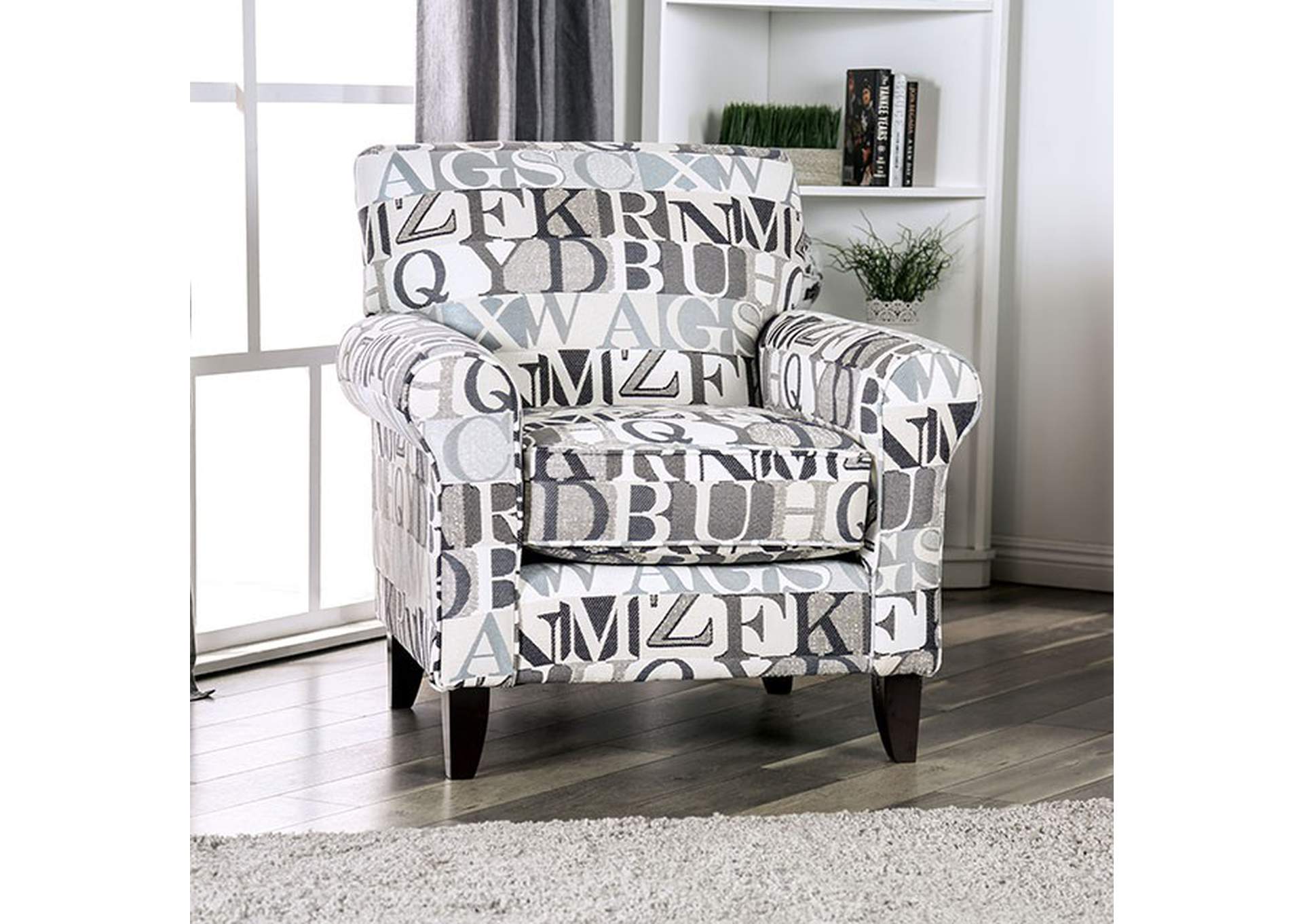 Verne Letter Chair,Furniture of America
