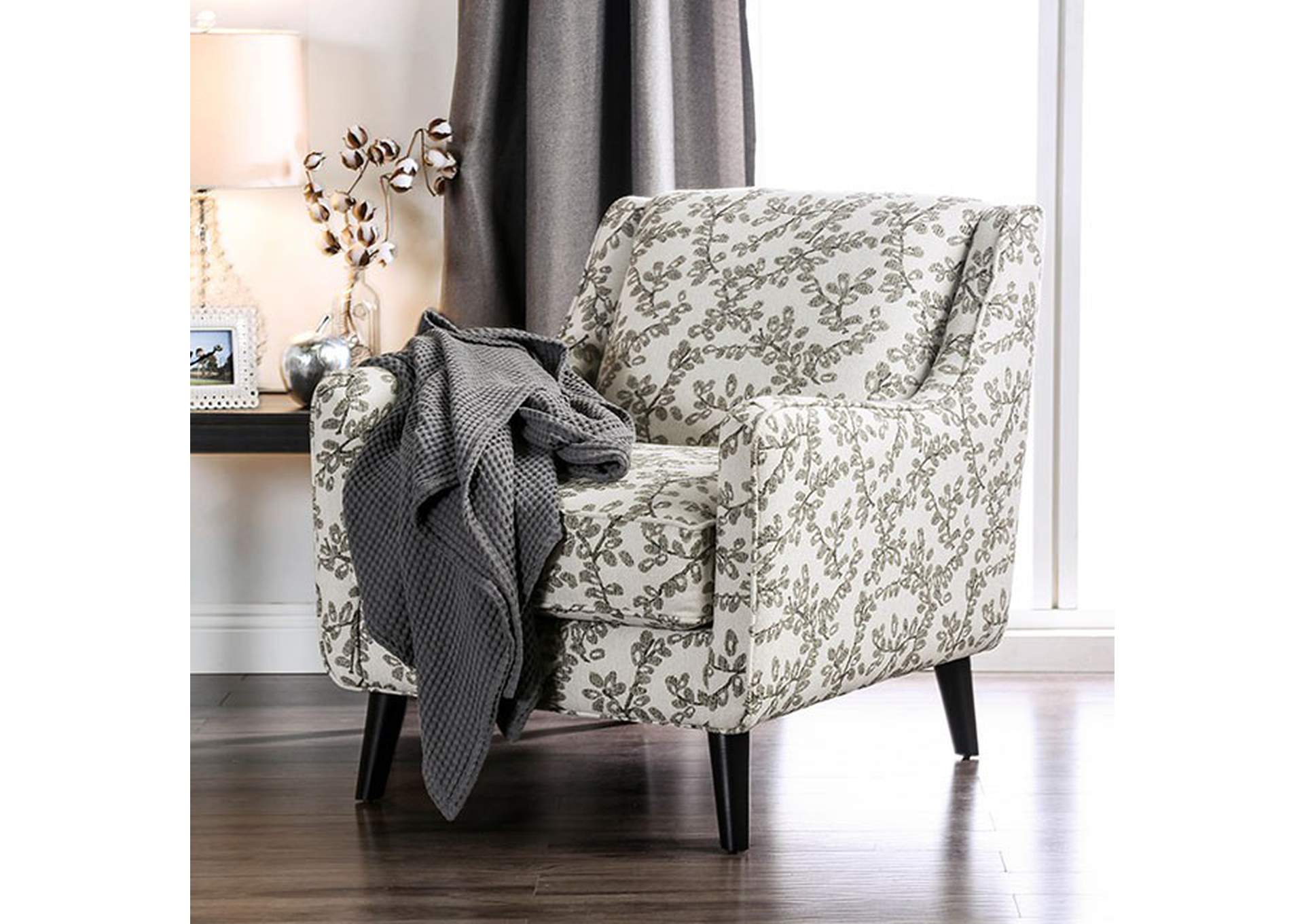 Dorset Floral Chair,Furniture of America
