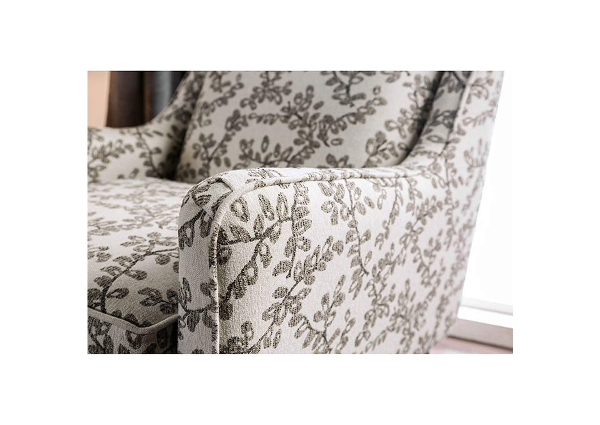 Dorset Floral Chair,Furniture of America