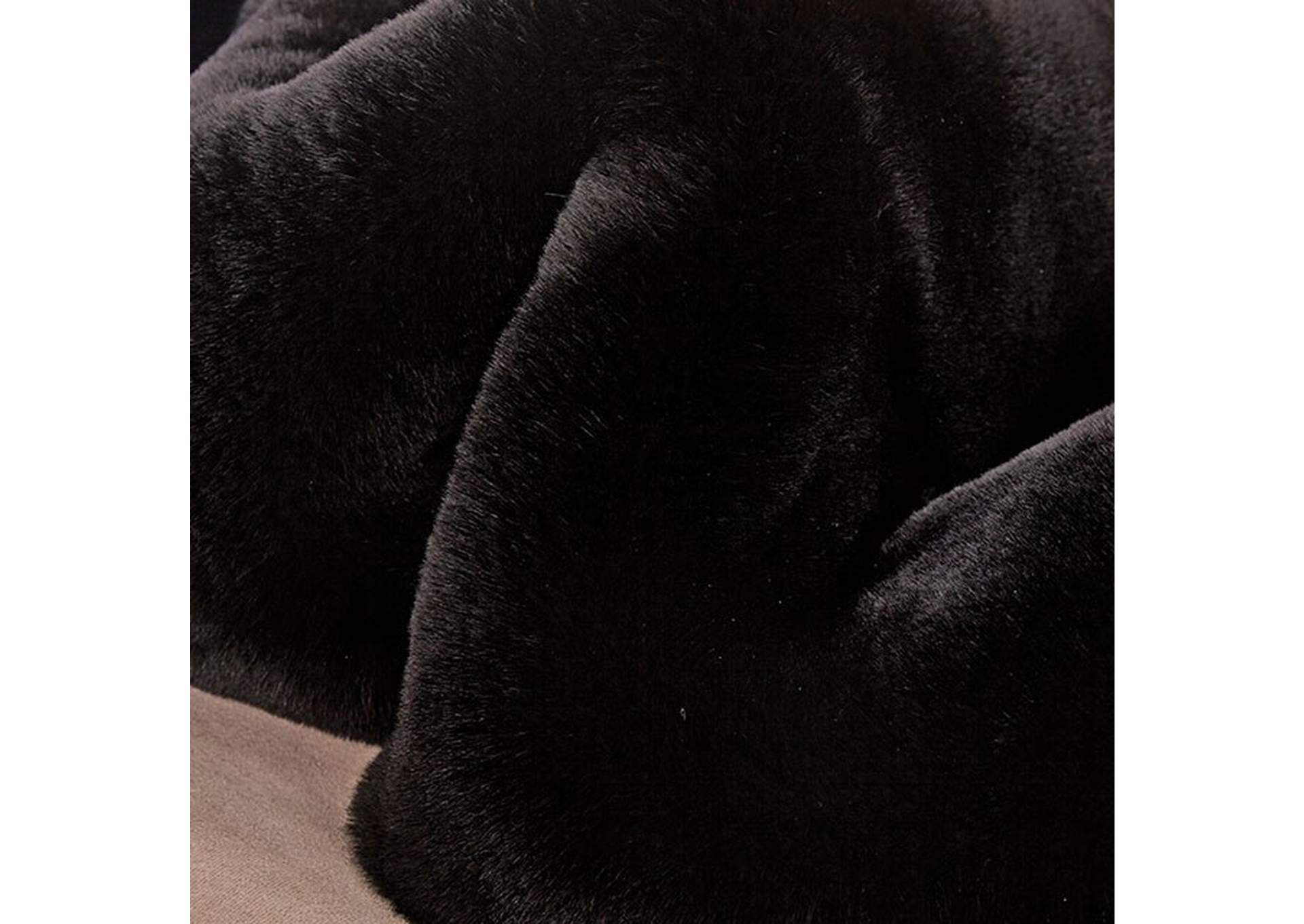 Caparica Black Throw Blanket,Furniture of America
