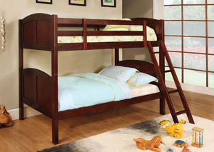 Image for Rexford Cherry Twin/Twin Bunk Bed w/Trundle