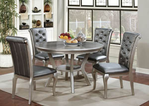 Image for Amina Champagne Dining Table w/4 Side Chair