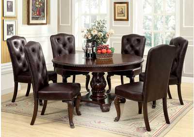 Image for Bellagio Dining Table w/6 Leatherette Side Chair