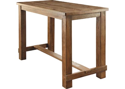 Sania II Rustic Oak Counter Table w/4 Counter Chair,Furniture of America