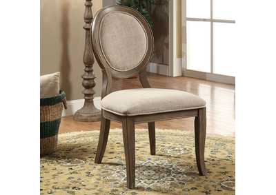 Kathryn Rustic Oak Dining Table w/4 Side Chair,Furniture of America