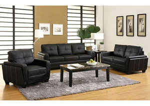 Image for Blacksburg Black Sofa and Loveseat