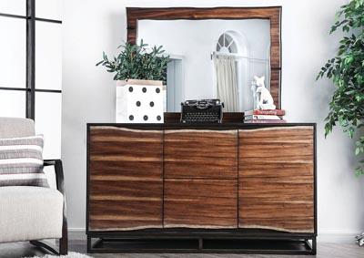 Image for Fulton Brown Dresser and Mirror