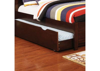 Brogan Brown Twin Sleigh Bed w/Trundle,Furniture of America